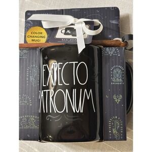 HARRY POTTER HEAT COLOR CHANGING COFFEE MUG EXPECTO PATRONUM &MAGIC WAND STIRRER